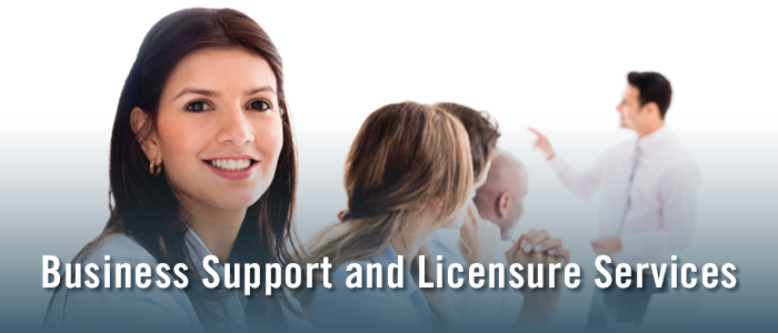 Business Support and Licensure Services Mobile